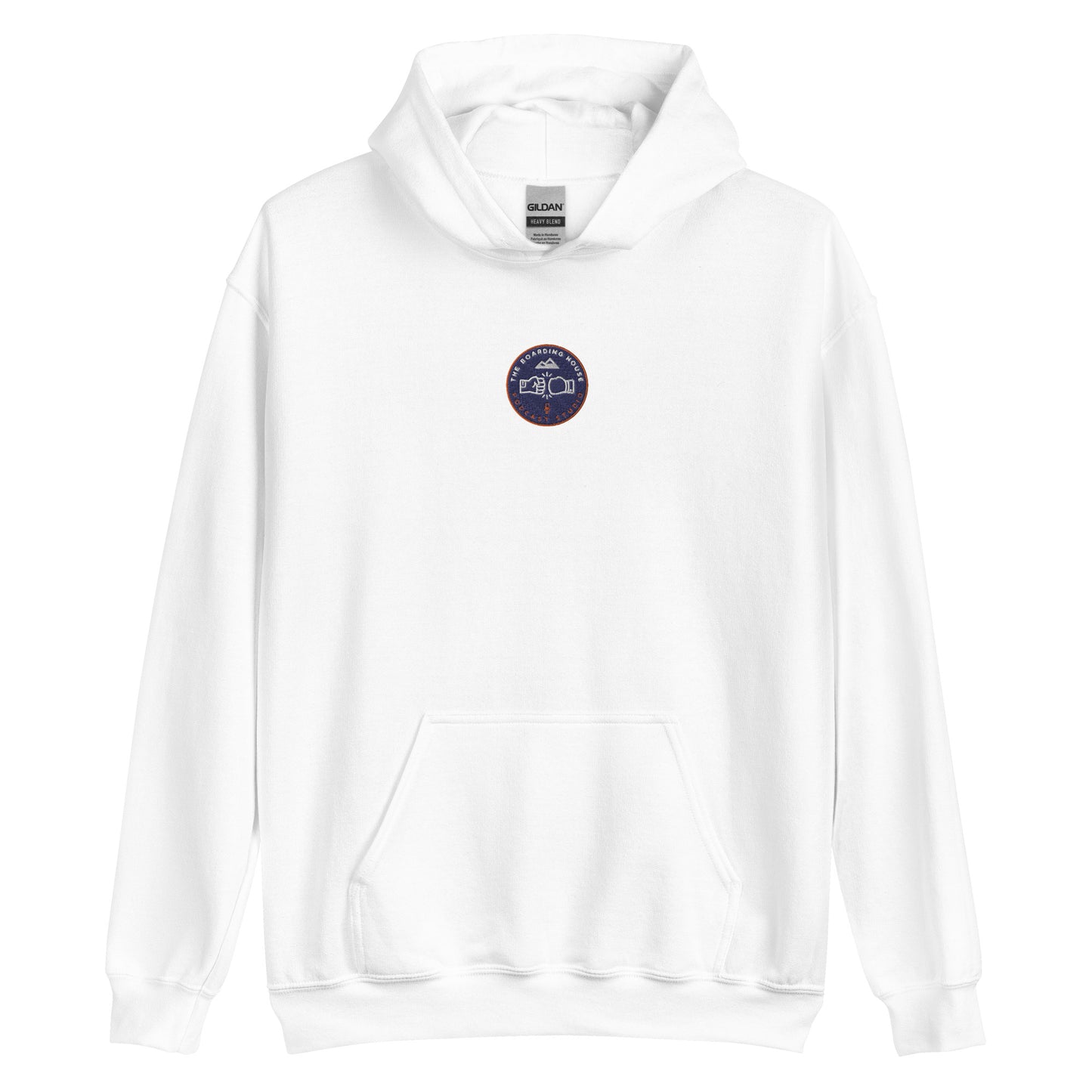 Boarding House Icon Logo Embroidered Hoodie